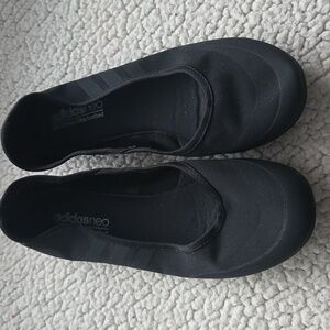 ADIDAS NEO WOMENS MESH FLAT Slip Ons BLACK - size 7 - 7.5